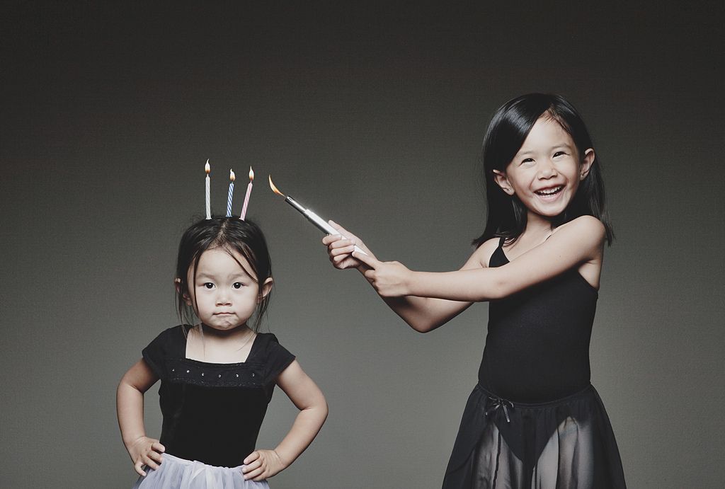 Китайская сестренка. Креативные дети. Необычные дети. Неординарный ребенок. Креативные детские фото.